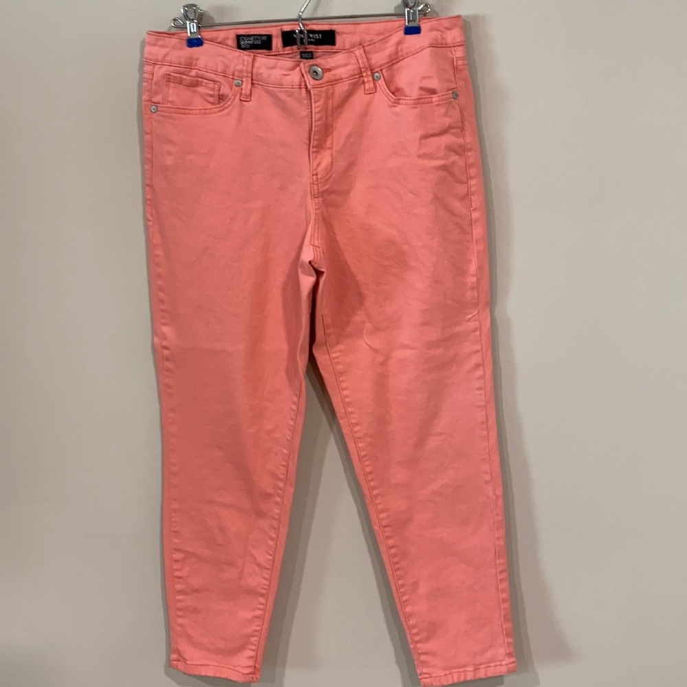 Nine West Stretch Cigarette Fit/Skinny Leg Pink Jean